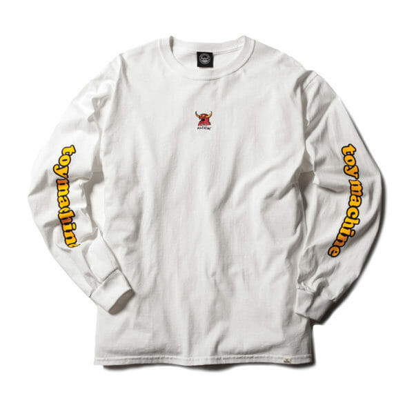 MONSTER MARKED EMBROIDERY LONG TEE – WHITE_1